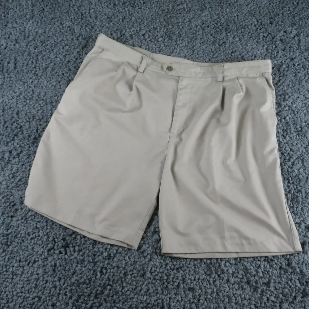 IZOD Shorts Mens 40 Beige Golf Classix Chino 40x9*